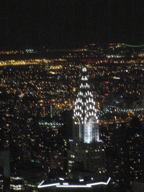 Vu de l Empire State Building: Chrysler Building  vu de l Empire State Bulding